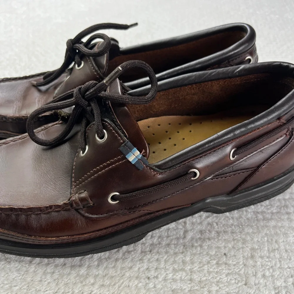 Sebago Docksides Brown Leather Boat Shoes Mens 9.5 M Loafers 70829 41075802